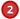 flag icon indicating two items