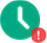 next backup time icon with error badge